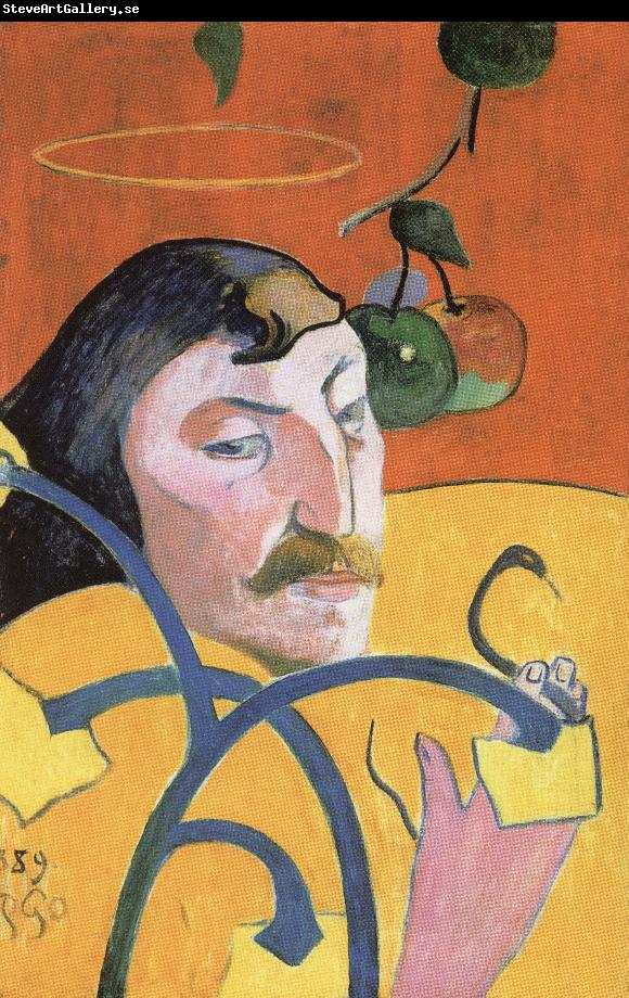 Paul Gauguin Self-Portrait with Halo